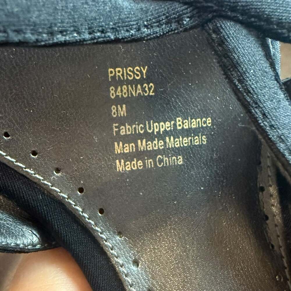 Naturalizer Prissy Black Fabric Slingback Heels Size 8M - Picture 5 of 6